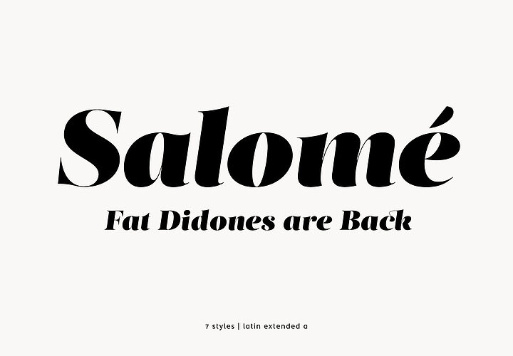 Salome Elegant Serif Typeface 1