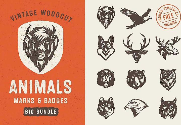 Savage Vector Animal Badges 1