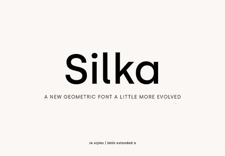 Silka Geometric Font 1