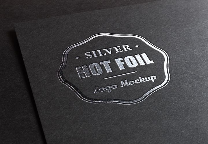 Silver Stamping Logo Mockup Psd 1