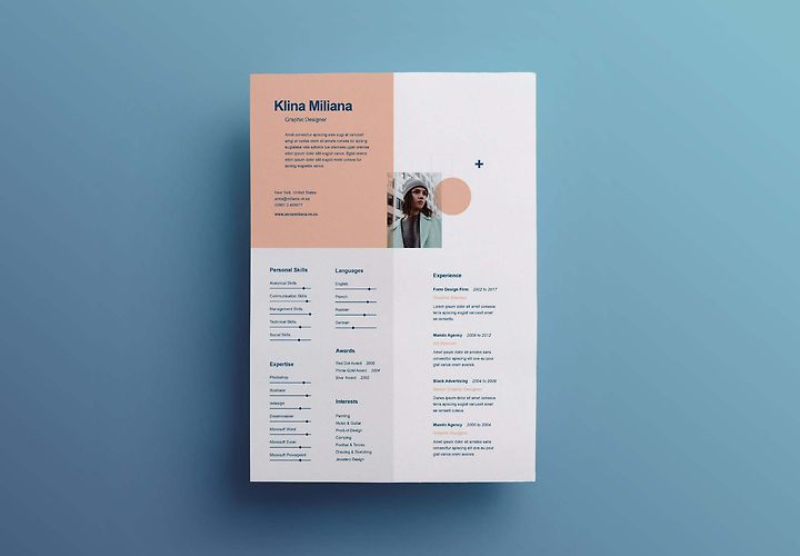 Split Free Minimal Resume Template Ai 1