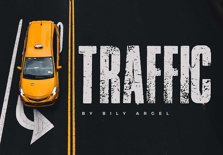 Traffic Grunge Font 1