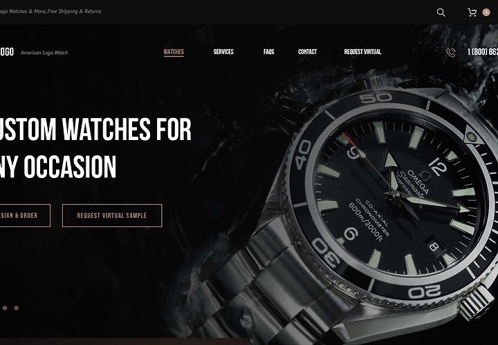 Watch Website Template Psd 1