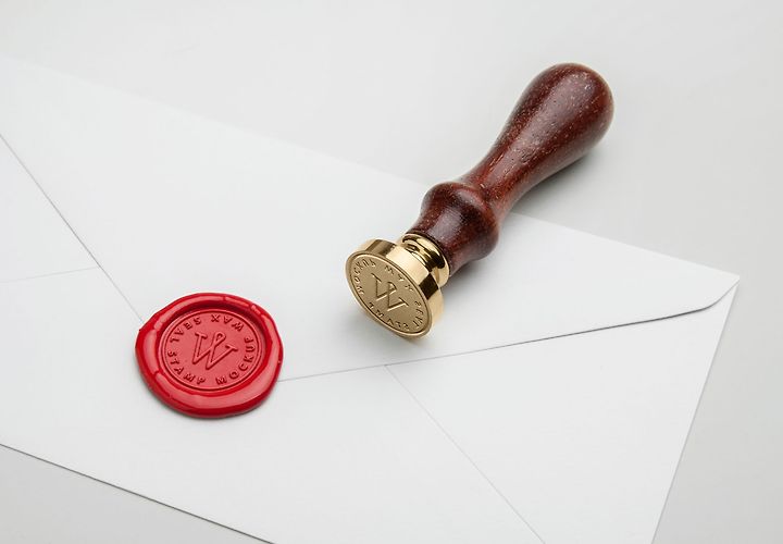 Wax Seal Stamp Mockup Psd 1