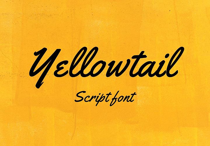 Yellowtail Free Script Font 1